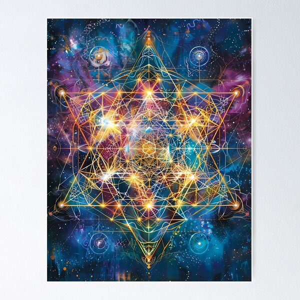 Sacred Geometry Abstract Art Poster