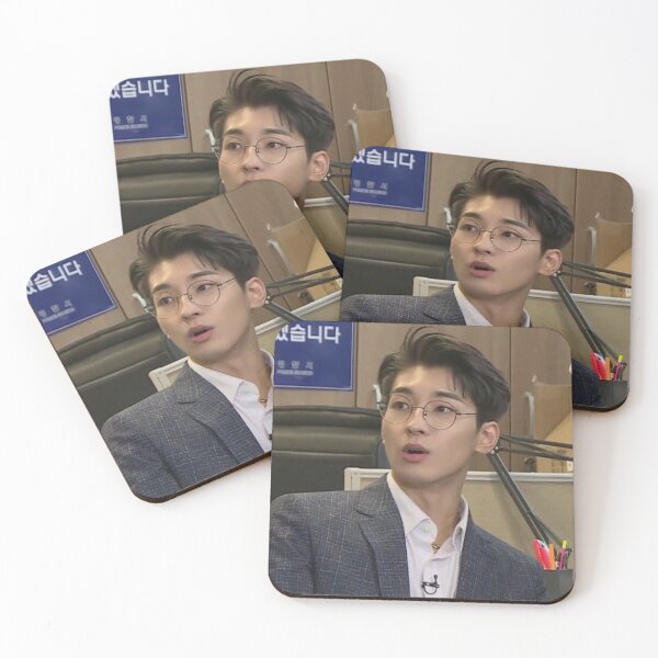 Item preview, Wonwoo, Jeon, Going, Carat, Sebong, cat, kpop, korean, korea, Cute, Unique, Smiling, Aegyo, Glasses, Cat Ears Sticker designed and sold by KPopPalette.