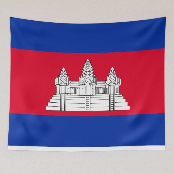 Item preview, Cambodia Flag designed and sold by Candie-Shop.