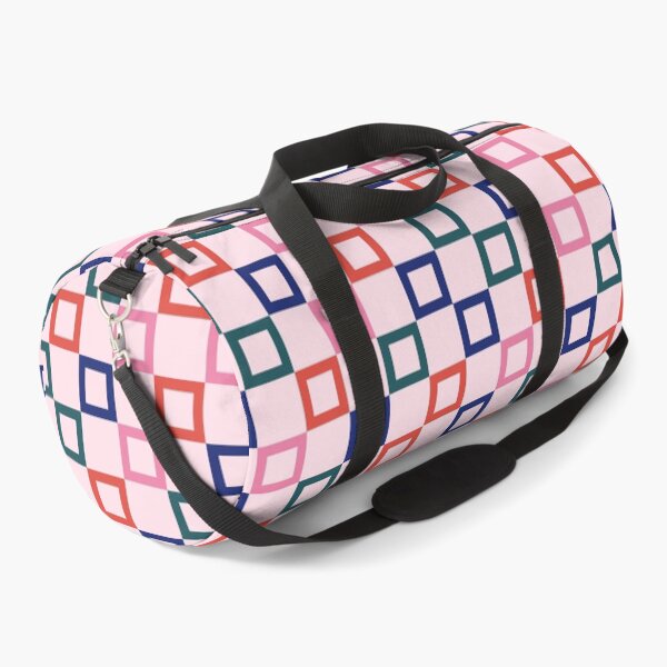 Item preview, Retro Boxes Print Pattern Orange Blue Pink Green designed and sold by VioletsnPansies.