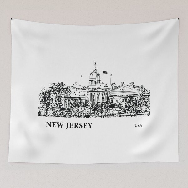 Item preview, New Jersey State USA designed and sold by Lakeric Cityscapes.