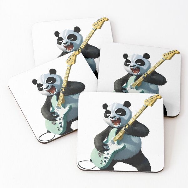 Item preview, Panda Rocks - Rock and Roll Panda Playing the Guitar designed and sold by Lia's AI Art.