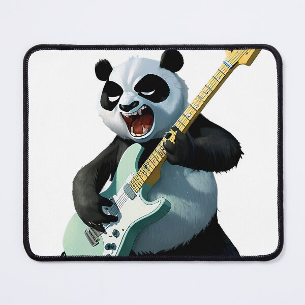 Item preview, Panda Rocks - Rock and Roll Panda Playing the Guitar designed and sold by Lia's AI Art.