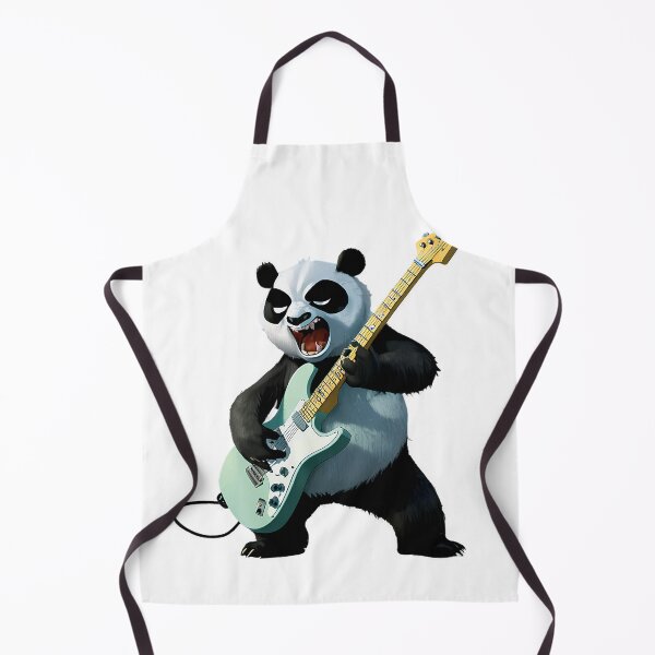 Item preview, Panda Rocks - Rock and Roll Panda Playing the Guitar designed and sold by Lia's AI Art.