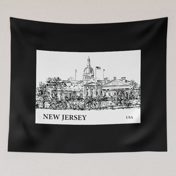 Item preview, New Jersey State USA designed and sold by Lakeric Cityscapes.