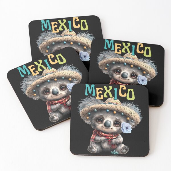 Item preview, Cute Koala Wearing Sombrero and Scarf with Mexico Text, Adorable Koala T-Shirt, Mexican-Themed Koala Tee, Fun Animal Shirt designed and sold by MTJ-Mushrooms.