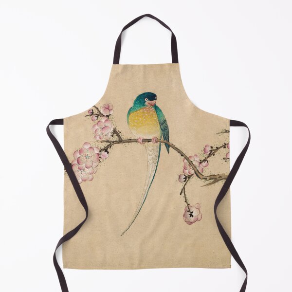Item preview, COLORFUL BIRD WITH PLUM BLOSSOMS Antique Chinese Painting designed and sold by BulganLumini.