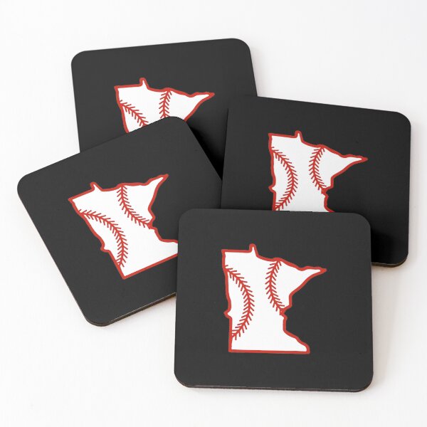 Item preview, Minnesota State Outline Baseball Stitch designed and sold by US States Merch.