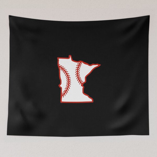 Item preview, Minnesota State Outline Baseball Stitch designed and sold by US States Merch.