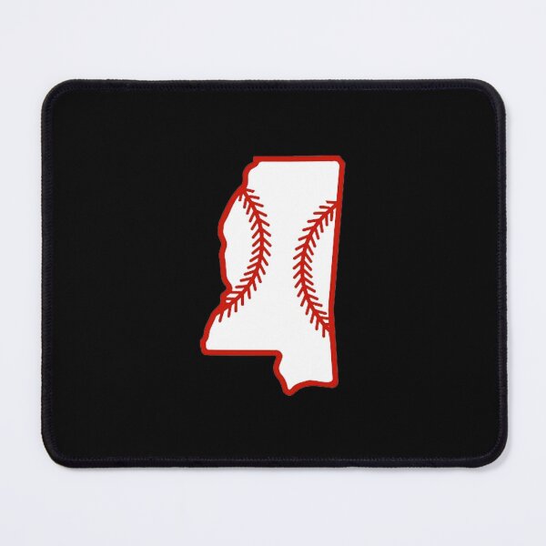 Item preview, Mississippi State Outline Baseball Stitch designed and sold by US States Merch.