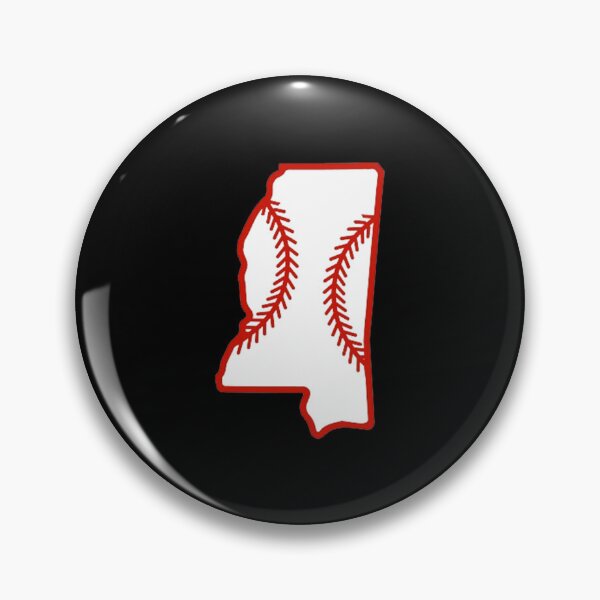 Item preview, Mississippi State Outline Baseball Stitch designed and sold by US States Merch.