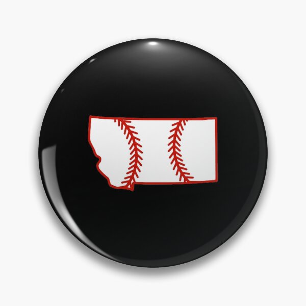 Item preview, Montana State Outline Baseball Stitch designed and sold by US States Merch.