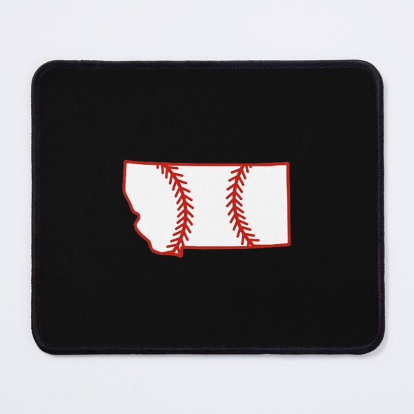 Item preview, Montana State Outline Baseball Stitch designed and sold by US States Merch.