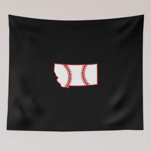 Item preview, Montana State Outline Baseball Stitch designed and sold by US States Merch.