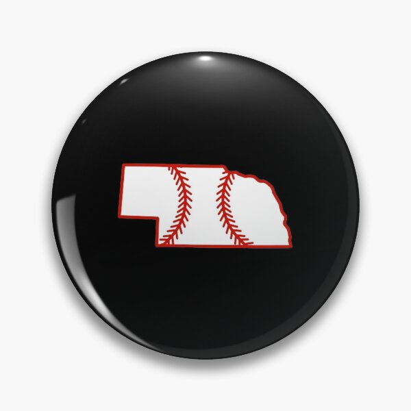 Item preview, Nebraska State Outline Baseball Stitch designed and sold by US States Merch.