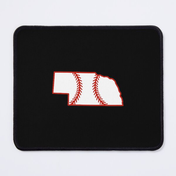 Item preview, Nebraska State Outline Baseball Stitch designed and sold by US States Merch.
