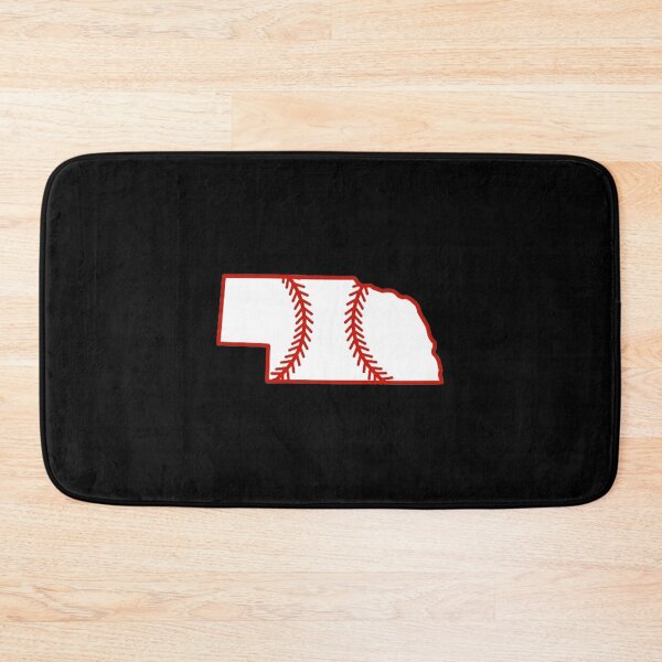 Item preview, Nebraska State Outline Baseball Stitch designed and sold by US States Merch.