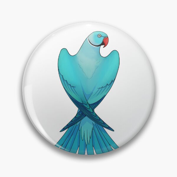 Item preview, Male Blue Indian Ringneck  designed and sold by BourkiiBoutique.