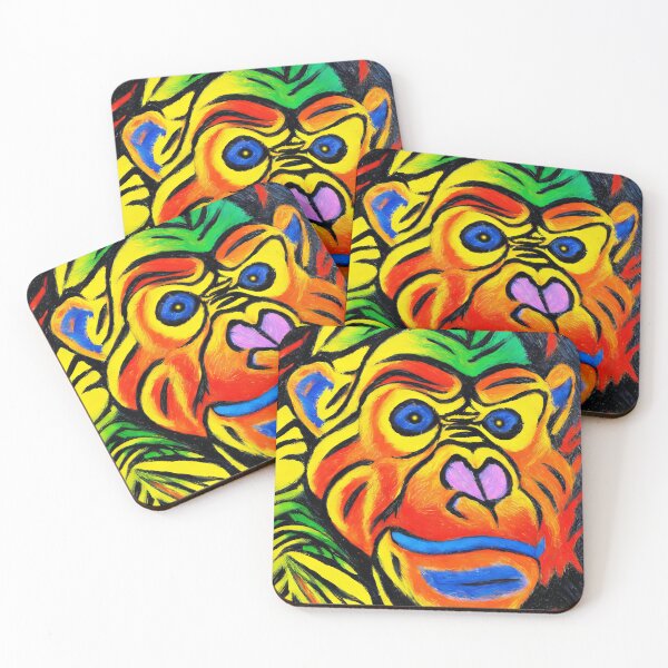 Item preview, Neon colourful ape designed and sold by mariapor97.
