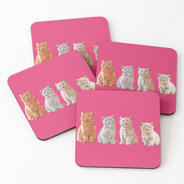 Item preview, Four Playful Kittens Huddled Together designed and sold by Hnd-Design.