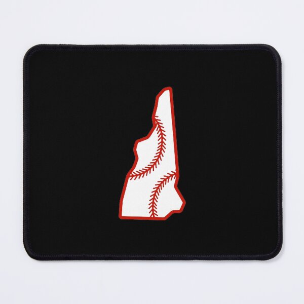 Item preview, New Hampshire State Outline Baseball Stitch designed and sold by US States Merch.