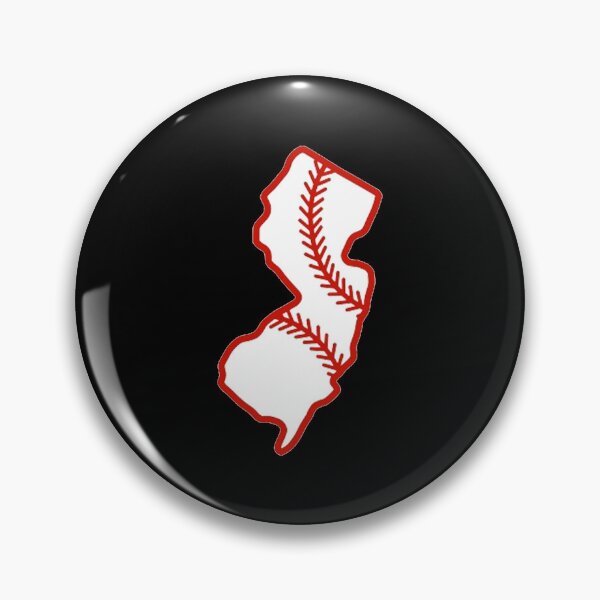 Item preview, New Jersey State Outline Baseball Stitch designed and sold by US States Merch.