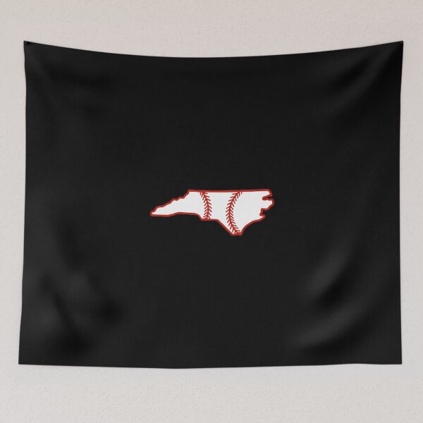 Item preview, North Carolina State Outline Baseball Stitch designed and sold by US States Merch.