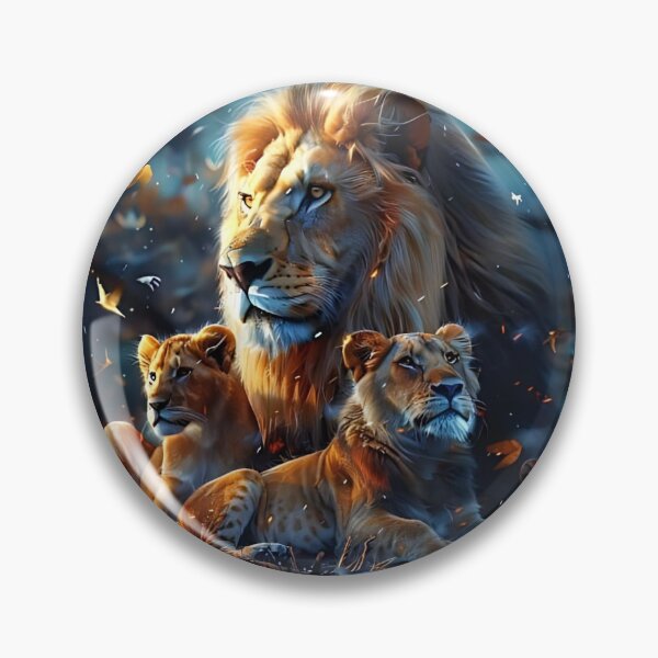 Item preview, Lion Family in the Forest l designed and sold by LeahArts159.