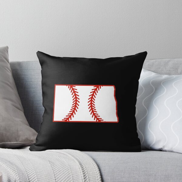 Item preview, North Dakota State Outline Baseball Stitch designed and sold by US States Merch.