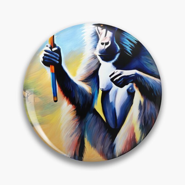 Item preview, Ape with paint brush designed and sold by mariapor97.