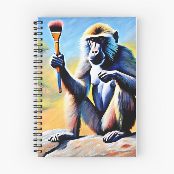 Item preview, Ape with paint brush designed and sold by mariapor97.