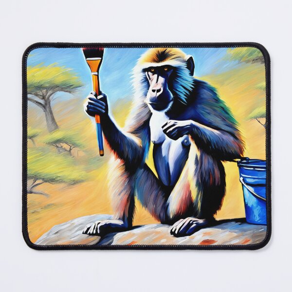Item preview, Ape with paint brush designed and sold by mariapor97.