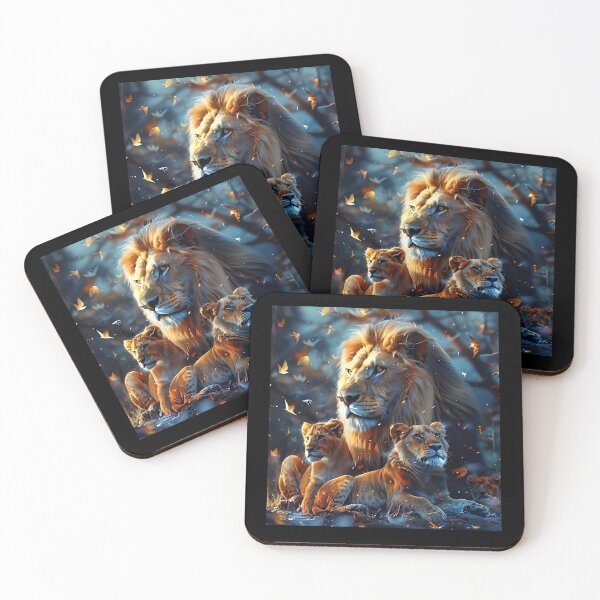 Item preview, Lion Family in the Forest l designed and sold by LeahArts159.