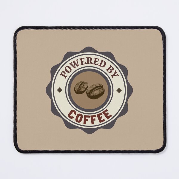 Item preview, 'Powered by Coffee' typography designed and sold by trepiu.