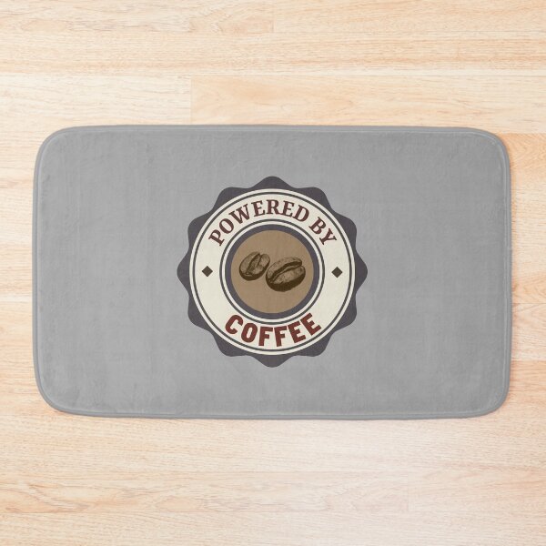 Item preview, 'Powered by Coffee' typography designed and sold by trepiu.