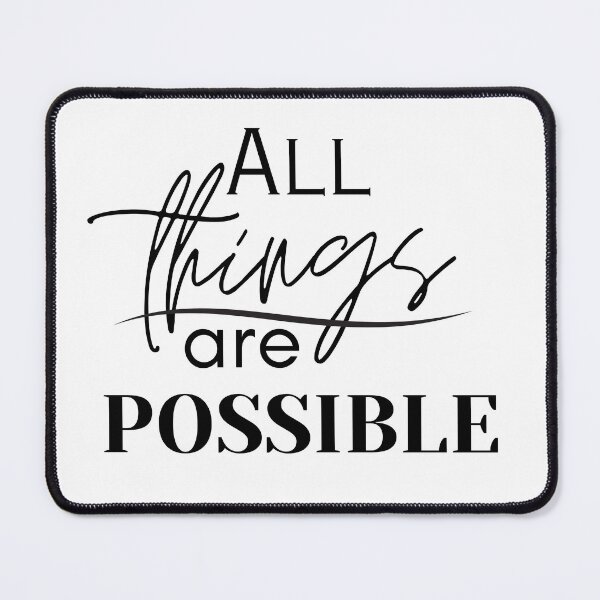 Item preview, All Things are Possible, Bible Verse ,Christian Gospel Quotes, Inspirational Christian Woman Design, designed and sold by mattlee20.