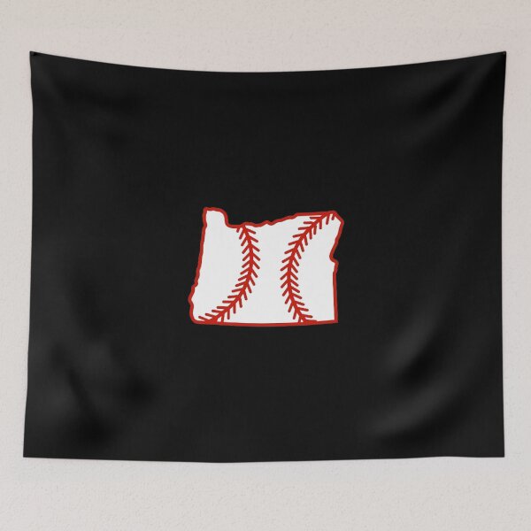 Item preview, Oregon State Outline Baseball Stitch designed and sold by US States Merch.