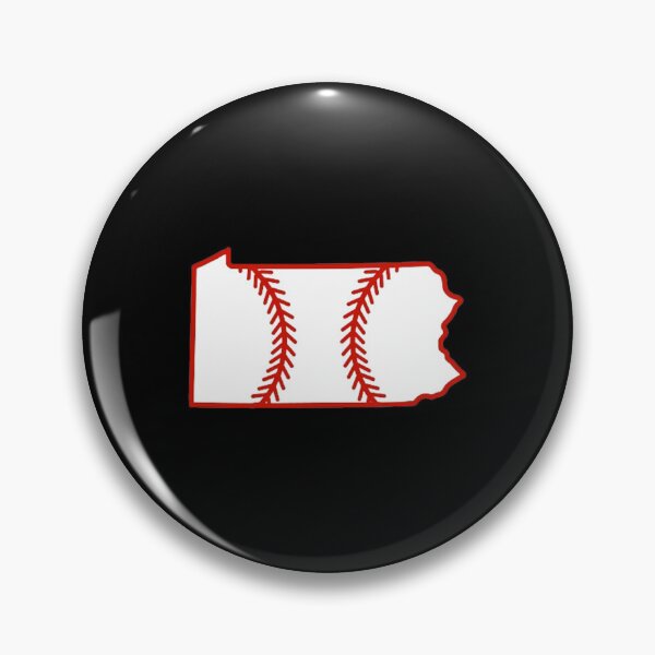 Item preview, Pennsylvania State Outline Baseball Stitch designed and sold by US States Merch.