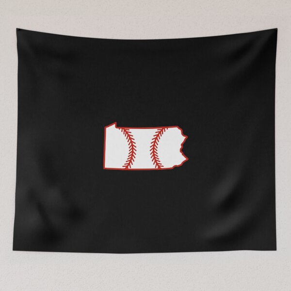 Item preview, Pennsylvania State Outline Baseball Stitch designed and sold by US States Merch.