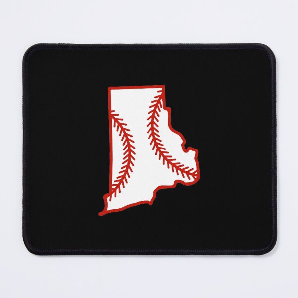 Item preview, Rhode Island State Outline Baseball Stitch designed and sold by US States Merch.