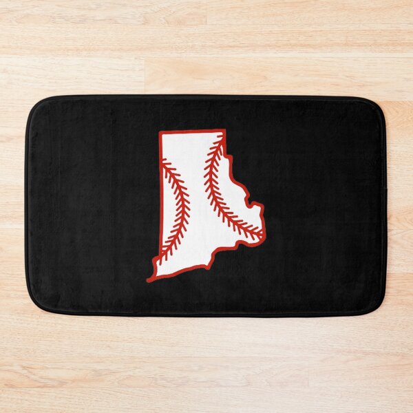 Item preview, Rhode Island State Outline Baseball Stitch designed and sold by US States Merch.