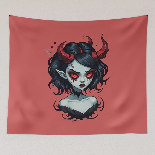Item preview, Pale Blue Skin Demon Lady designed and sold by MadnessEnvelope.