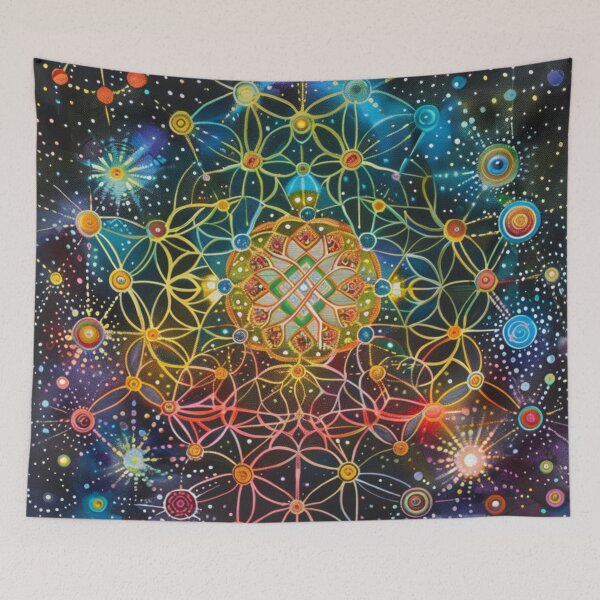 Item preview, Sacred Geometry Abstract Art designed and sold by Obsidian Ink by Wilshire.