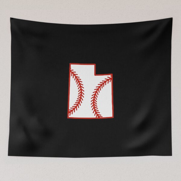 Item preview, Utah State Outline Baseball Stitch designed and sold by US States Merch.