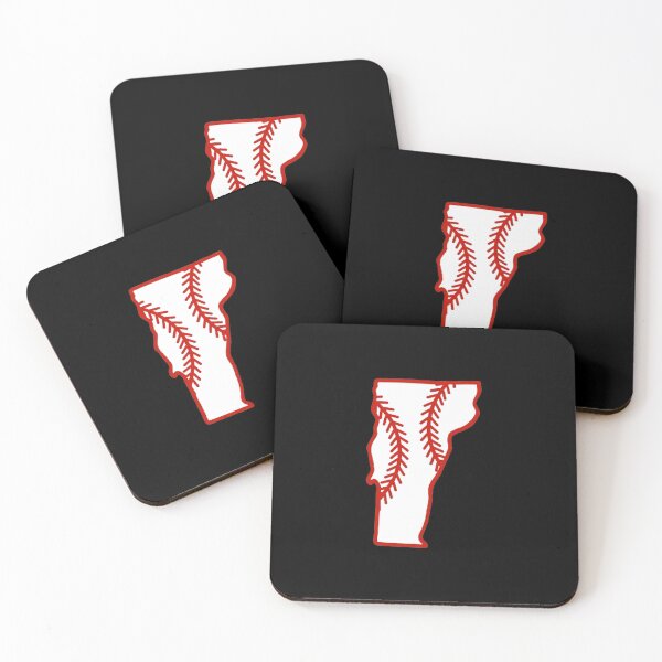 Item preview, Vermont State Outline Baseball Stitch designed and sold by US States Merch.