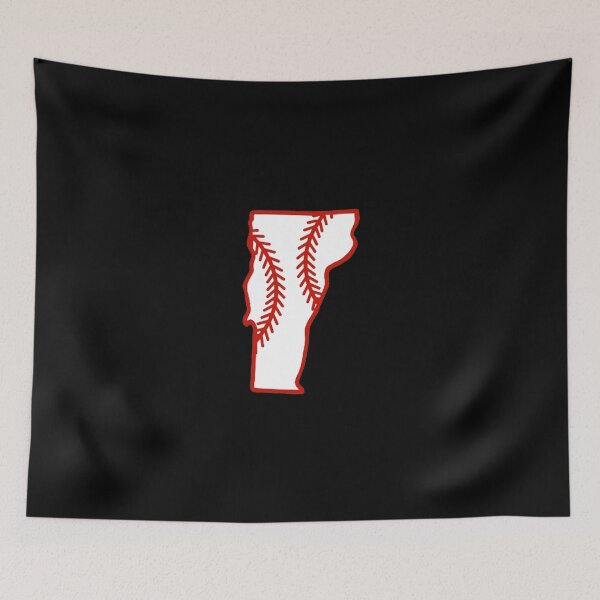 Item preview, Vermont State Outline Baseball Stitch designed and sold by US States Merch.