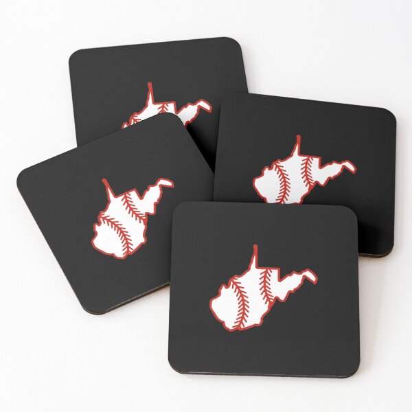 Item preview, West Virginia State Outline Baseball Stitch designed and sold by US States Merch.