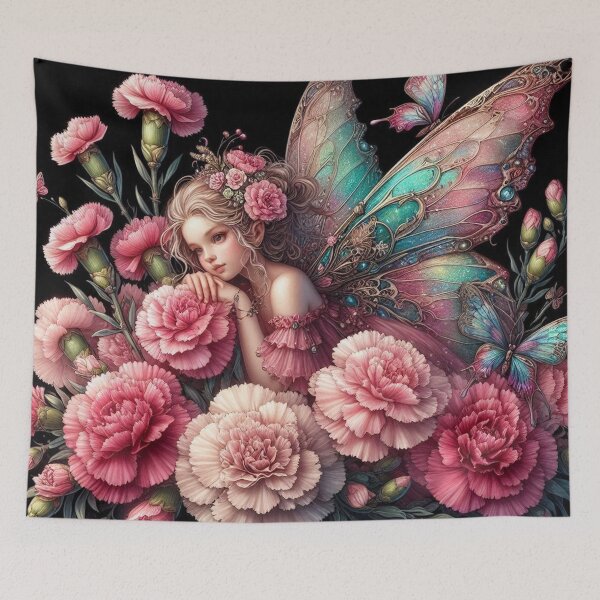Item preview, A pink Carnation, faerie tale designed and sold by Faerieglen.