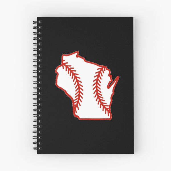 Item preview, Wisconsin State Outline Baseball Stitch designed and sold by US States Merch.