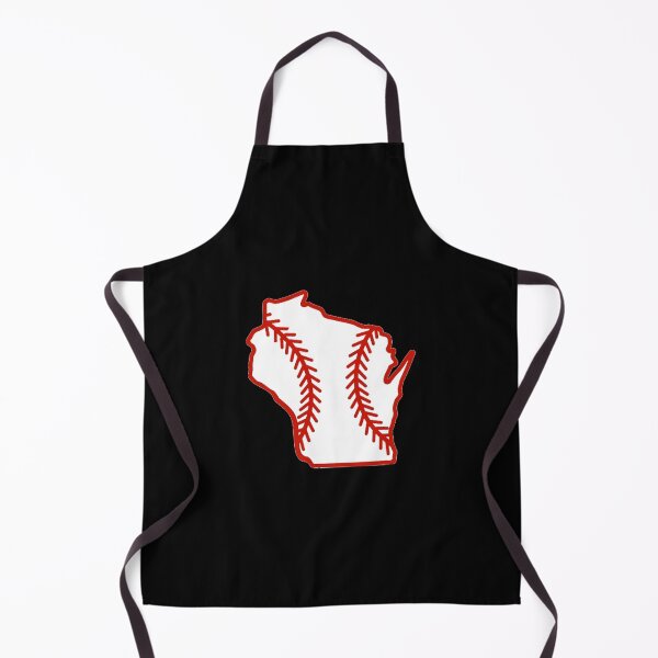 Item preview, Wisconsin State Outline Baseball Stitch designed and sold by US States Merch.